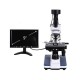 Black Background HD Digital Biological Lab Microscope LED Light + 5MP Electronic Eyepiece + USB Data Line+Metal Box