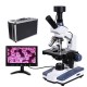 Black Background HD Digital Biological Lab Microscope LED Light + 5MP Electronic Eyepiece + USB Data Line+Metal Box Black Background HD Digital Biological Lab Microscope LED Light + 5MP Electronic Eyepiece + USB Data Line+Metal Box
