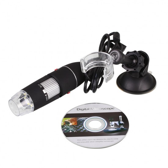 New USB 8 LED 500X 2MP Digital Microscope Endoscope Magnifier Video Camera with Suction Cup Stand