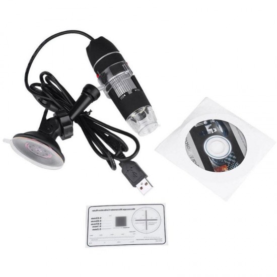 New USB 8 LED 500X 2MP Digital Microscope Endoscope Magnifier Video Camera with Suction Cup Stand