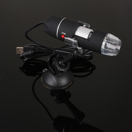 New USB 8 LED 500X 2MP Digital Microscope Endoscope Magnifier Video Camera with Suction Cup Stand