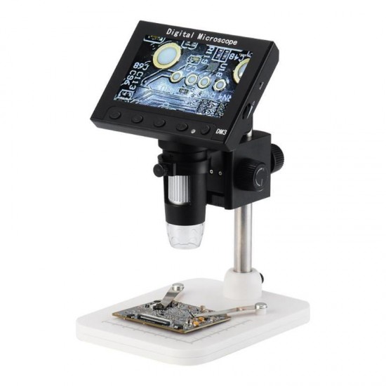 DM3 1000X USB electronic microscope lcd digital video microscope camera 4.3 inch HD OLED magni