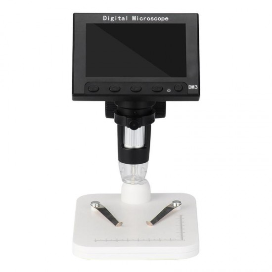 DM3 1000X USB electronic microscope lcd digital video microscope camera 4.3 inch HD OLED magni