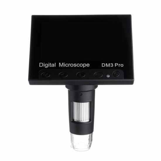 DM3 Pro 1000X 4.3 inch 1080P Remote Control Portable Digital Microscope Magnifier Camera With 8LED Lights Plastic Base DM3 Pro 1000X 4.3 inch 1080P Remote Control Portable Digital Microscope Magnifier Camera With 8LED Lights Plastic Base
