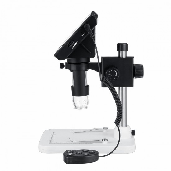 DM3 Pro 1000X 4.3 inch 1080P Remote Control Portable Digital Microscope Magnifier Camera With 8LED Lights Plastic Base