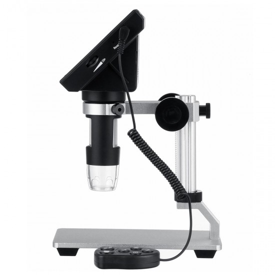 DM3 Pro 1000X 4.3 inch 1080P Remote Control Portable Digital Microscope Magnifier Camera With 8LED Lights Metal Base