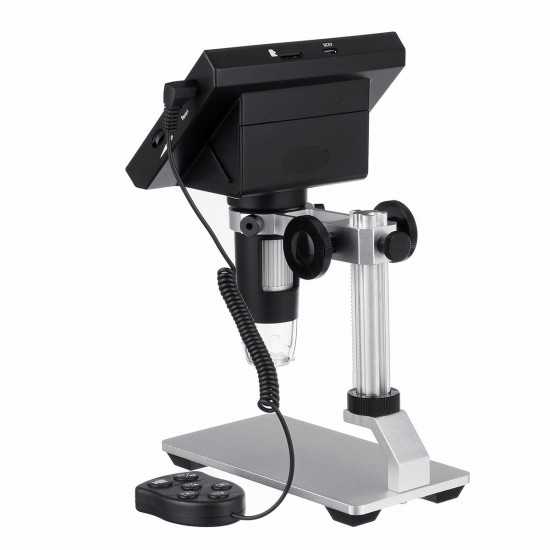 DM3 Pro 1000X 4.3 inch 1080P Remote Control Portable Digital Microscope Magnifier Camera With 8LED Lights Metal Base DM3 Pro 1000X 4.3 inch 1080P Remote Control Portable Digital Microscope Magnifier Camera With 8LED Lights Metal Base
