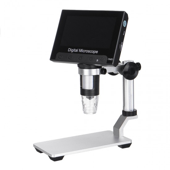 DM5 1000X 4.3 inch 1080P Digital USB Microscope Magnifier Camera With 8LED Lights and Stand