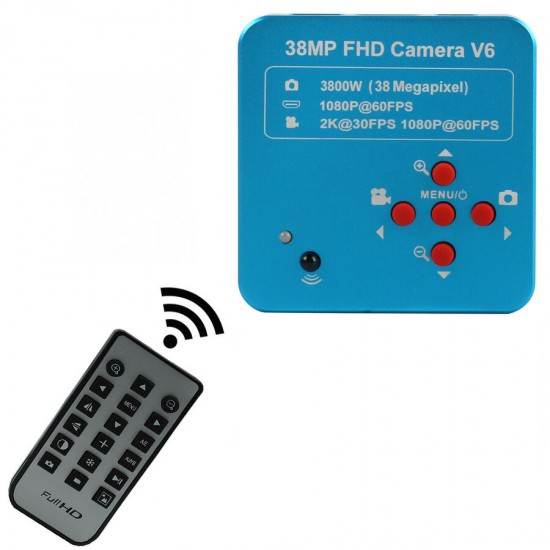 Full HD 1080P 60FPS 2K 38MP HDMI USB Industrial Electronic Digital Video Microscope Camera for Phone CPU PCB Repair
