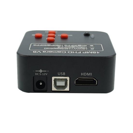 Full HD 1080P 60FPS 2K 48MP HDMI USB Industrial Electronic Digital Video Microscope Camera for Phone CPU PCB Repair Full HD 1080P 60FPS 2K 48MP HDMI USB Industrial Electronic Digital Video Microscope Camera for Phone CPU PCB Repair