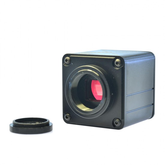 1080P VGA Full HD USB Industrial Microscope Camera+180X Zoom C-MOUNT Lens+144 LED Calibrate Measurement Software For Win10/8/7