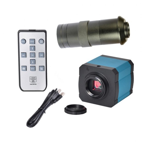 14MP USB HD Industry Video Microscope Camera Digital Zoom 720p 60Hz Video Output + 100X C-mount Lens 14MP USB HD Industry Video Microscope Camera Digital Zoom 720p 60Hz Video Output + 100X C-mount Lens