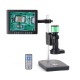 16MP 1080P USB Video Microscope Camera with C-mount Lens 40 LED Light 8' inch LCD Monitor for PCB Repair