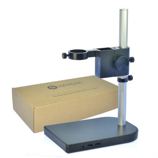 2.0MP VGA Digital Industrial Microscope Camera 100X Zoom C-mount Lens 7'' LCD Monitor 144 LED Adjustable Light