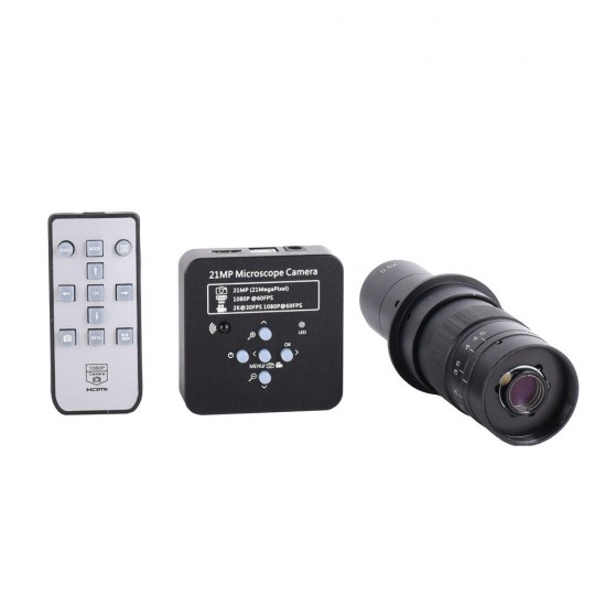 21MP 1080P 60FPS 2K HDMI Electron Microscope Set USB Digital Industry Video Microscope Camera Set System 180X 300X C MOUNT Lens For Phone PCB Soldering 21MP 1080P 60FPS 2K HDMI Electron Microscope Set USB Digital Industry Video Microscope Camera Set System 180X 300X C MOUNT Lens For Phone PCB Soldering