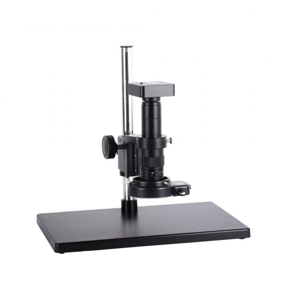 21MP 1080P 60FPS 2K HDMI Electron Microscope Set USB Digital Industry Video Microscope Camera Set System 180X 300X C MOUNT Lens For Phone PCB Soldering