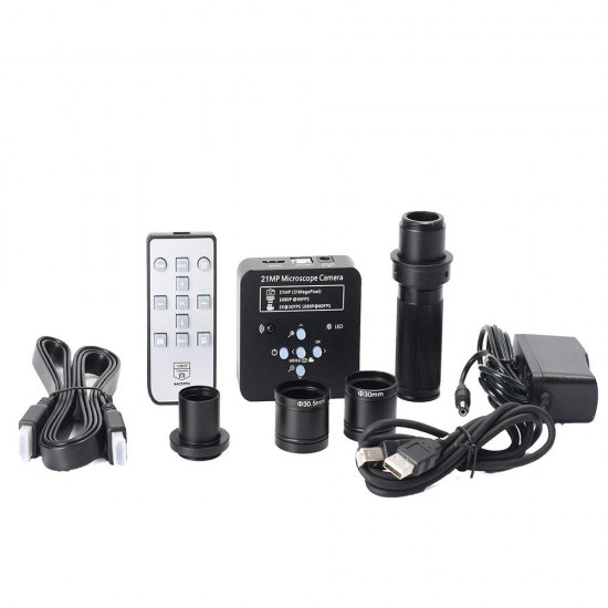 21MP Industrial Electron Microscope with Lens + Adapter Camera with HDMI USB2.0 Two Output 21MP Industrial Electron Microscope with Lens + Adapter Camera with HDMI USB2.0 Two Output