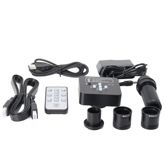 21MP Industrial Electron Microscope with Lens + Adapter Camera with HDMI USB2.0 Two Output 21MP Industrial Electron Microscope with Lens + Adapter Camera with HDMI USB2.0 Two Output