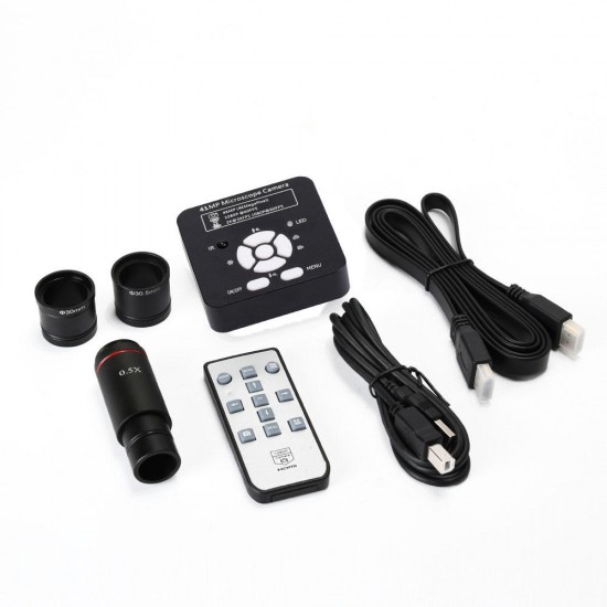 2K 41MP HD 1080P 60FPS HD USB Industrial Camera TF Card Digital Video Microscope with 0.5X Eyepiece Adapter 30mm/30.5m Ring 2K 41MP HD 1080P 60FPS HD USB Industrial Camera TF Card Digital Video Microscope with 0.5X Eyepiece Adapter 30mm/30.5m Ring