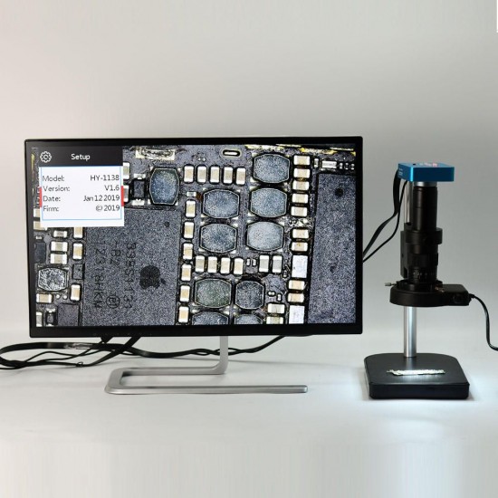34MP 2K 1080P 60FPS HDMI USB Digital Microscope with 0.5X C-Mount Adapter 34MP 2K 1080P 60FPS HDMI USB Digital Microscope with 0.5X C-Mount Adapter