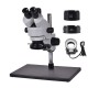 3.5X~90X Zoom Magnification Stereo Microscope For Industrial PCB Repair Sturdy All-metal Pillar Stand Powerful 56-LED Ring Light 3.5X~90X Zoom Magnification Stereo Microscope For Industrial PCB Repair Sturdy All-metal Pillar Stand Powerful 56-LED Ring Light