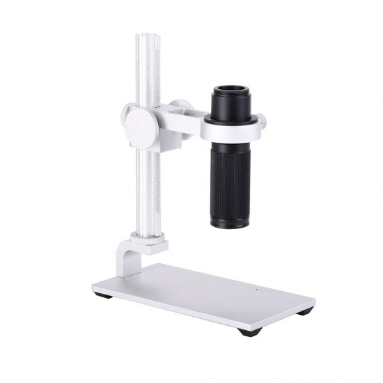 48MP Digital Industrial Video Microscope Camera + 100X C-mount Lens + 56 LED Ring Light For Soldering Repair+ Stand Holder