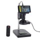 5 Inch Screen 16MP 1080P 60FPS HDMI USB & WIFI Digital Industry Microscope Camera +Table Stand +100X C-mount Lens +40 LED Light