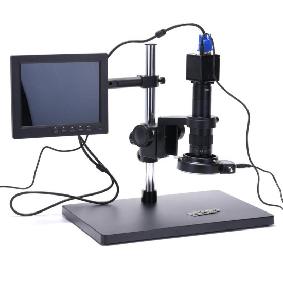 720P 1080P VGA Industrial Digital Video Microscope Camera + 180X C mount Lens + 56 LED Ring Light + Stand For PCB Repair 720P 1080P VGA Industrial Digital Video Microscope Camera + 180X C mount Lens + 56 LED Ring Light + Stand For PCB Repair