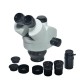 7X-45X Stereo Microscope Visual + 56 LED Light + WF10X20 Eyepiece + C Adapter for LAB PCB