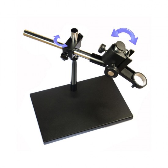 Dual-arm Heavy Duty Boom Stereo Metal Table Stand 50mm Ring Holder Universal Large Table Stand For Industrial Microscope Dual-arm Heavy Duty Boom Stereo Metal Table Stand 50mm Ring Holder Universal Large Table Stand For Industrial Microscope
