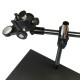 Dual-arm Heavy Duty Boom Stereo Metal Table Stand 50mm Ring Holder Universal Large Table Stand For Industrial Microscope Dual-arm Heavy Duty Boom Stereo Metal Table Stand 50mm Ring Holder Universal Large Table Stand For Industrial Microscope