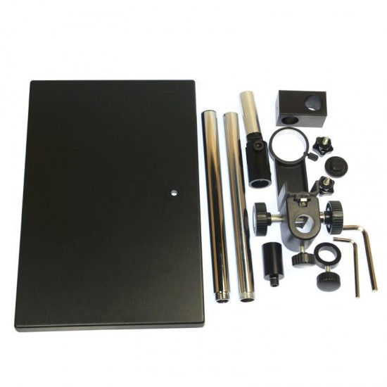 Dual-arm Heavy Duty Boom Stereo Metal Table Stand 50mm Ring Holder Universal Large Table Stand For Industrial Microscope Dual-arm Heavy Duty Boom Stereo Metal Table Stand 50mm Ring Holder Universal Large Table Stand For Industrial Microscope