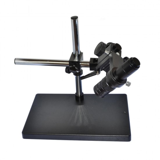 Dual-arm Heavy Duty Boom Stereo Metal Table Stand 50mm Ring Holder Universal Large Table Stand For Industrial Microscope