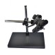 Dual-arm Heavy Duty Boom Stereo Metal Table Stand 50mm Ring Holder Universal Large Table Stand For Industrial Microscope