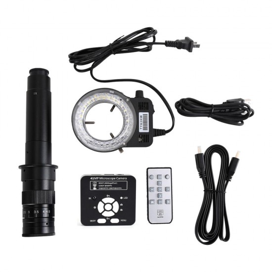 FHD 41mpMP HDMI USB Industrial Electronic Digital Video Microscope Camera 300X C Mount Lens For Phone PCB Soldering FHD 41mpMP HDMI USB Industrial Electronic Digital Video Microscope Camera 300X C Mount Lens For Phone PCB Soldering