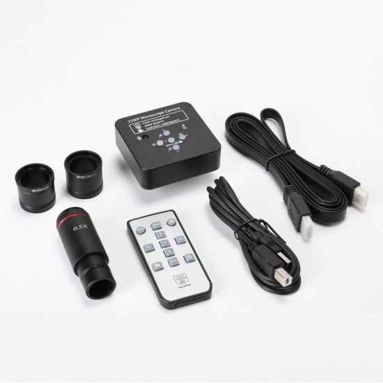 Full HD 1080P 60FPS 2K 21MP HDMI USB Industrial Electronic Digital Video Microscope