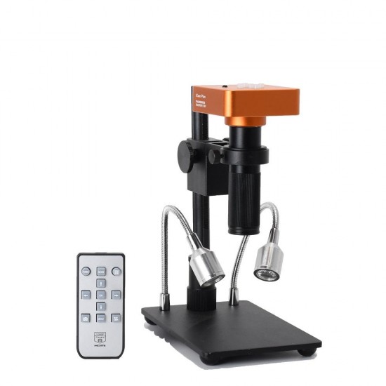 Full HD 1080P 60FPS 2K 21MP HDMI USB Industrial Electronic Digital Video Microscope Camera Magnifier yellow Full HD 1080P 60FPS 2K 21MP HDMI USB Industrial Electronic Digital Video Microscope Camera Magnifier yellow