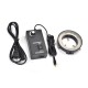 Full Set 34MP 2K Industrial Soldering Microscope Camera USB Outputs 180X C-mount Lens 60 LED