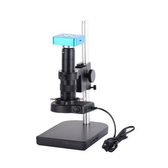 Full Set 34MP Industrial Microscope Camera HDMI USB Outputs with 180X C-mount Lens 60 LED Light Microscope with 8'' HD LCD Screen Full Set 34MP Industrial Microscope Camera HDMI USB Outputs with 180X C-mount Lens 60 LED Light Microscope with 8'' HD LCD Screen