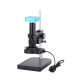 Full Set 34MP Industrial Microscope Camera HDMI USB Outputs with 180X C-mount Lens 60 LED Light Microscope with 8'' HD LCD Screen