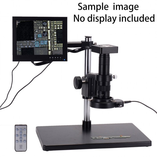 Full Set 41MP 2K Industrial Soldering Microscope Camera USB Outputs 180X C-mount Lens 56 LED