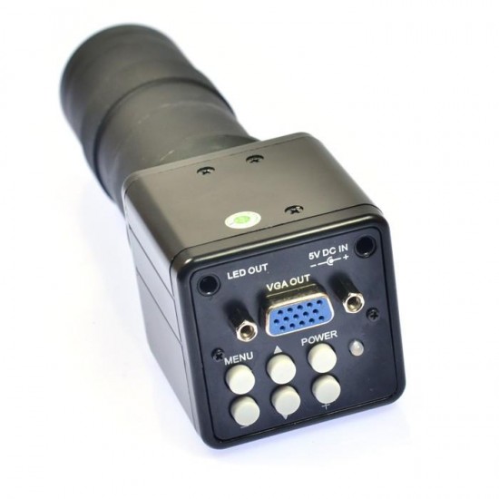 HD VGA 2.0MP Digital Industrial Microscope Camera 100X Zoom C-mount Lens 144 LED Adjustable Light HD VGA 2.0MP Digital Industrial Microscope Camera 100X Zoom C-mount Lens 144 LED Adjustable Light