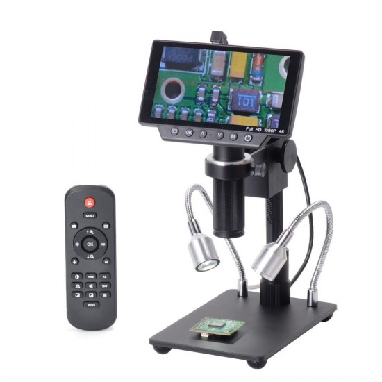 HY-1070 5 Inch Screen 16MP 4K 1080P 60FPS USB & WIFI Digital Industry Microscope Camera