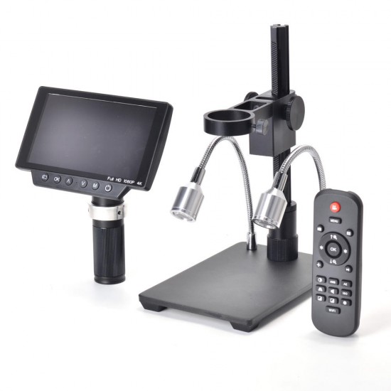 HY-1070 5 Inch Screen 16MP 4K 1080P 60FPS USB & WIFI Digital Industry Microscope Camera HY-1070 5 Inch Screen 16MP 4K 1080P 60FPS USB & WIFI Digital Industry Microscope Camera