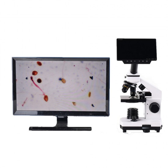 HY-1070 Microscope 16 Megapixel 4K 1080P USB Support WIFI Connection Digital Microscope with 1.0X 0.5X C-MOUNT Adapter