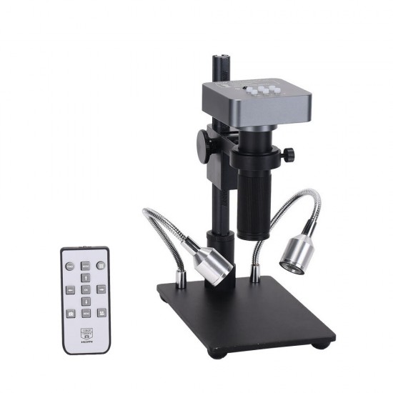 HDMI USB1080P 48mp Digital Electronic Video Microscope Camera 120X C-mount Lens Phone PCB Soldering Repair Industrial Work Set