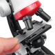 Kids 100X 400X 1200X Zoom Illuminated Monocular Biological Microscope Red Gifts