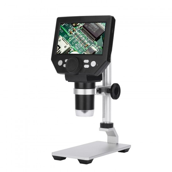G1000 Portable 1-1000X HD 8MP Digital Microscope 4.3'' Electronic HD Video Microscopes Borescope Magnifier Camera Mobile Phone Repair Microscope