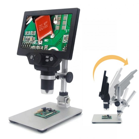 G1200 Digital Microscope 12MP 7 Inch Large Color Screen Large Base LCD Display 1-1200X Continuous G1200 Digital Microscope 12MP 7 Inch Large Color Screen Large Base LCD Display 1-1200X Continuous