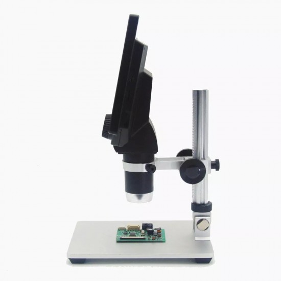 G1200 Digital Microscope 12MP 7 Inch Large Color Screen Large Base LCD Display 1-1200X Continuous Amplification Magnifier with Aluminum Alloy Stand Power Supply Version G1200 Digital Microscope 12MP 7 Inch Large Color Screen Large Base LCD Display 1-1200X Continuous Amplification Magnifier with Aluminum Alloy Stand Power Supply Version